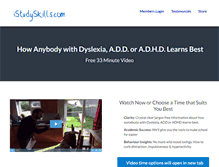 Tablet Screenshot of istudyskills.com